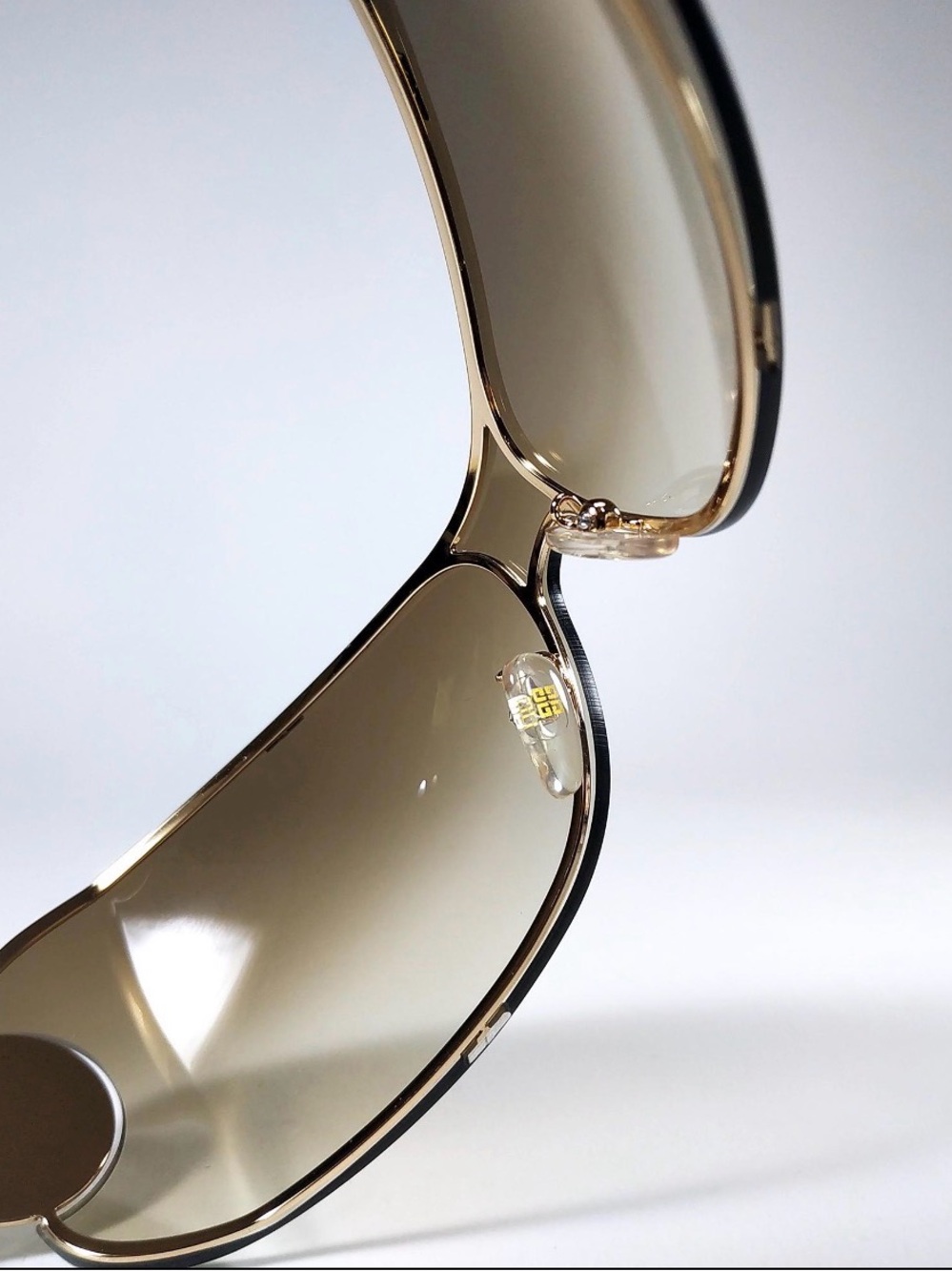 Gold Frame Brown Gradient Women's Sunglasses